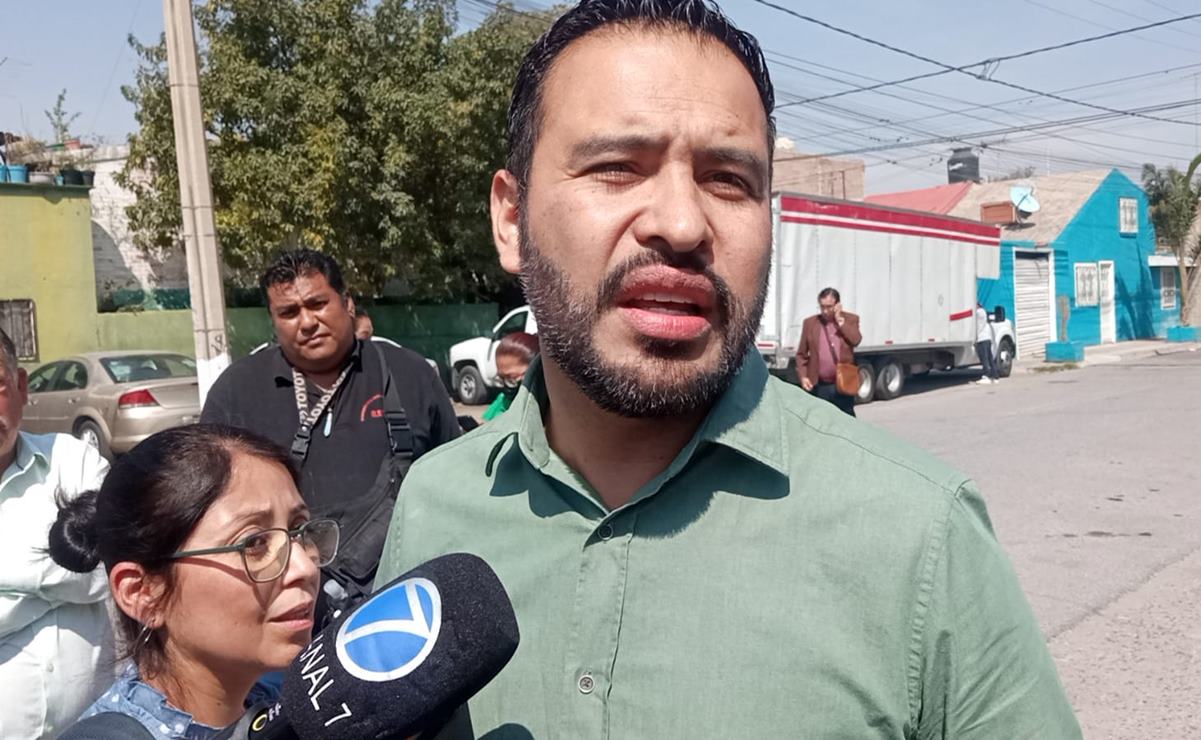 Secretario de Desarrollo Social de SLP en desacuerdo con intervenciones a edificios durante 8M. Foto: Samuel Estrada