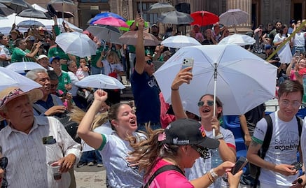 VIDEO: Así se vivió en la capital de SLP la fiebre del Fan Fest del Mundial de Futbol con el triunfo de México