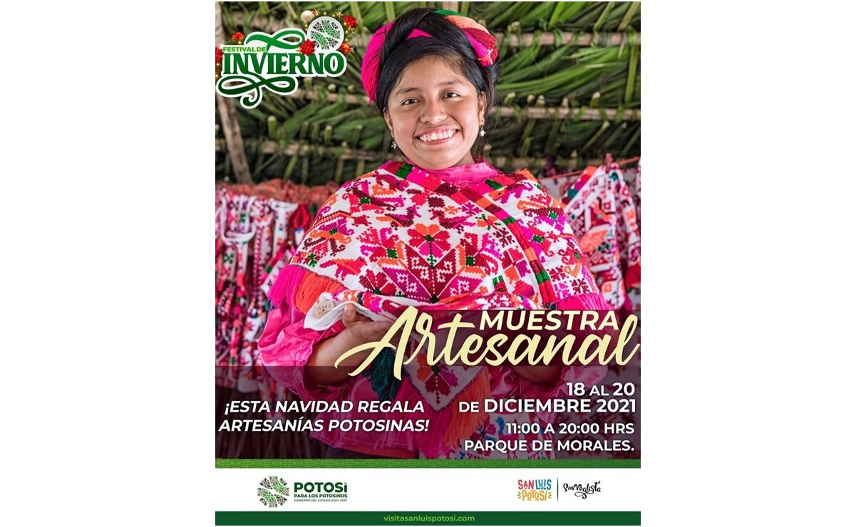 Habrá muestra artesanal en parque de Morales desde este sábado hasta el 20 de diciembre