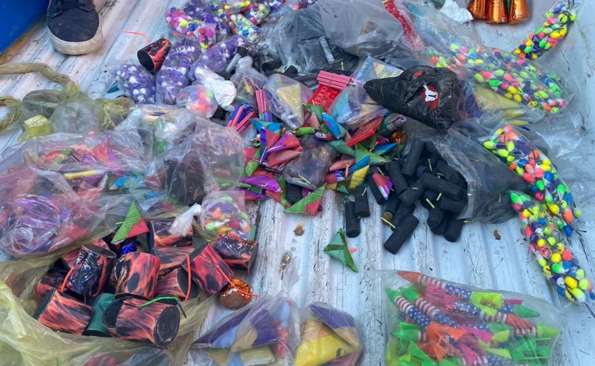 Decomisan pirotecnia peligrosa en comercios de Xilitla 