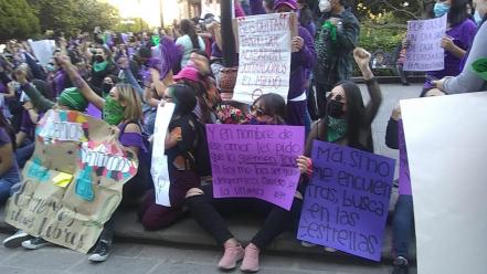 “Vivas nos queremos”, mujeres potosinas toman la calles por 8M