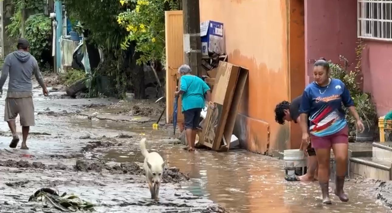 Inundaciones en SLP. Foto: Cortesía