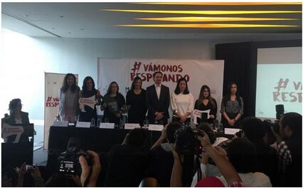 Lanzan campaña "Vámonos Respetando" para combatir violencia de género