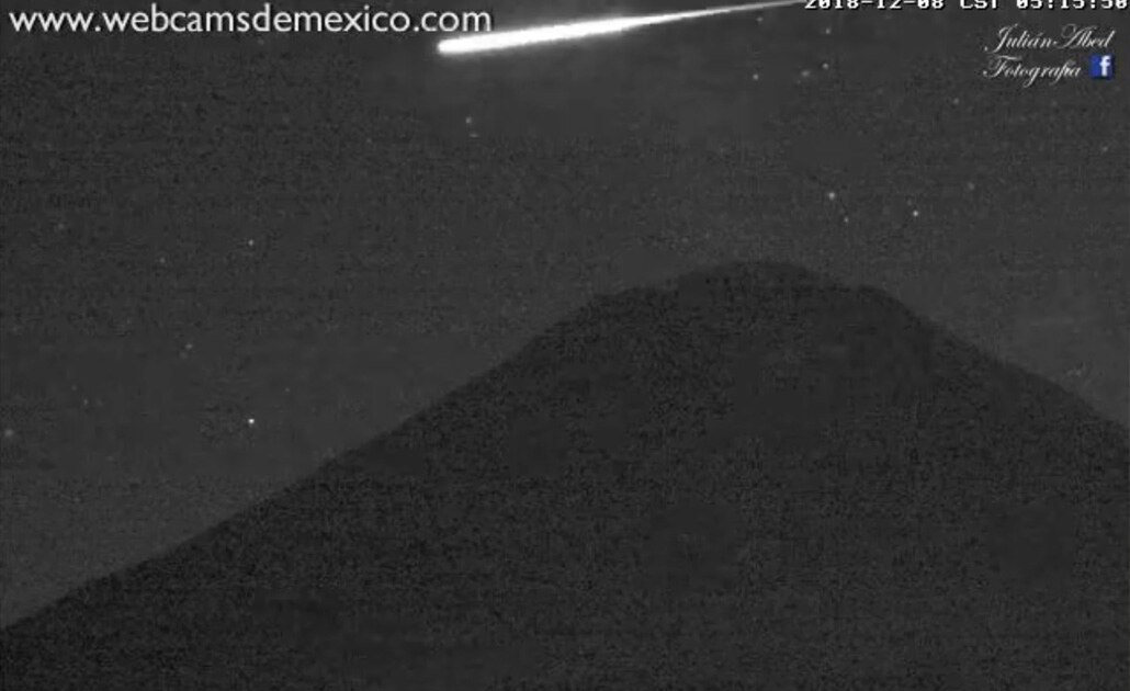 Observan meteoro en Puebla, Morelos, Edomex y CDMX