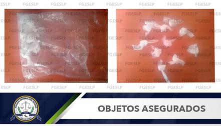Aseguran a hombre con droga en Cedral 