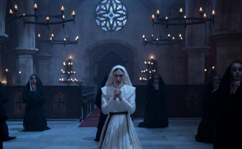 "La Monja" es protagonizada por Demian Bichir y Taissa Farmiga Foto:AP