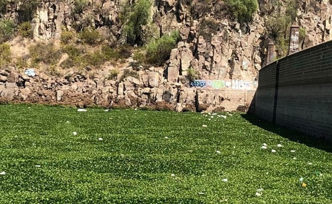 Reconocen descarga de aguas residuales en la presa San José de SLP. Foto: Especial