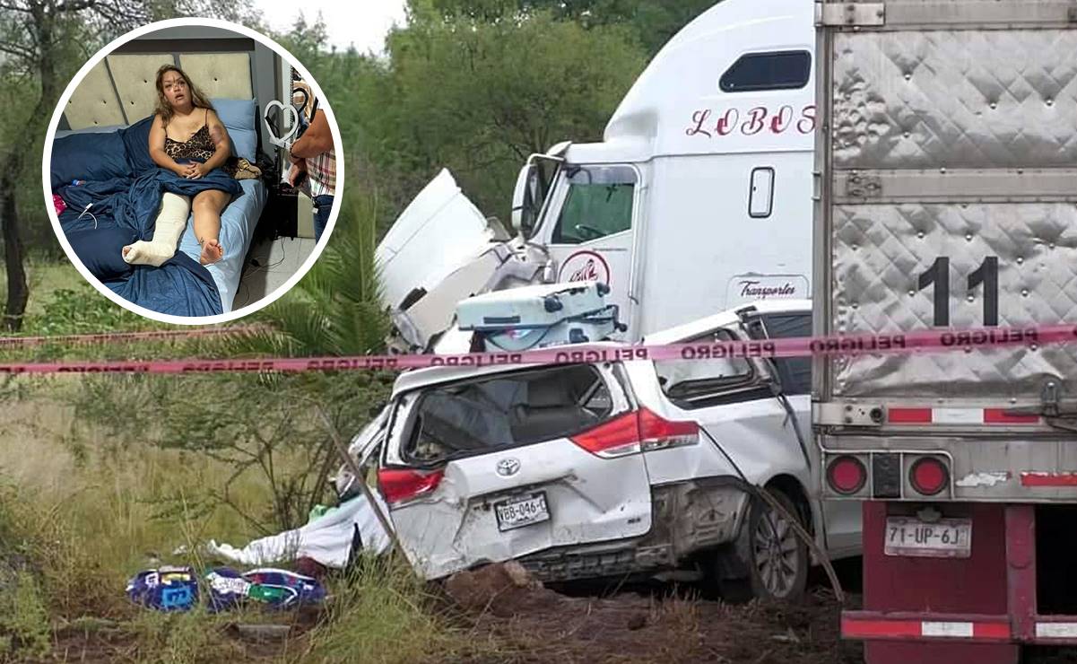 Sobreviviente de fatal accidente en carretera de Zacatecas exige justicia tras perder a toda su familia 