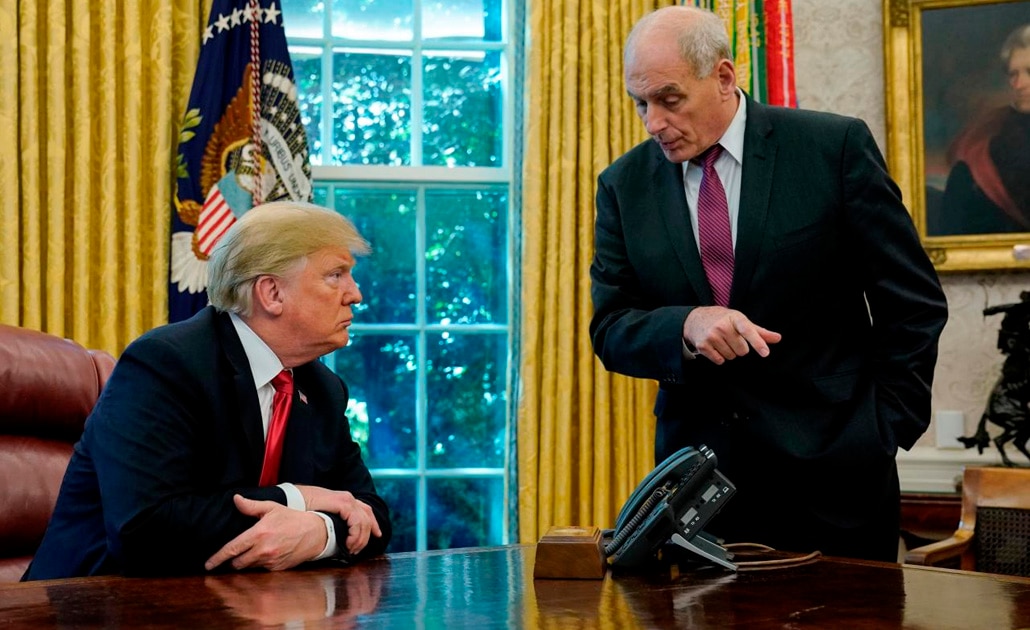 Trump anuncia la salida a fin de año de John Kelly