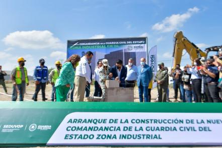 Inicia construcción de base de operaciones de Guardia Civil de SLP; se ubicará en la Zona Industrial