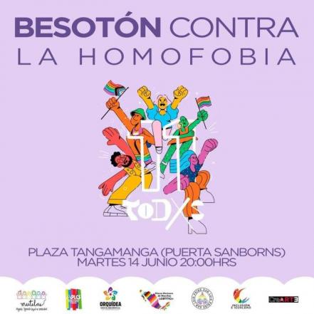 Comunidad LGBT+ convoca a “besotón” en plaza Tangamanga en SLP