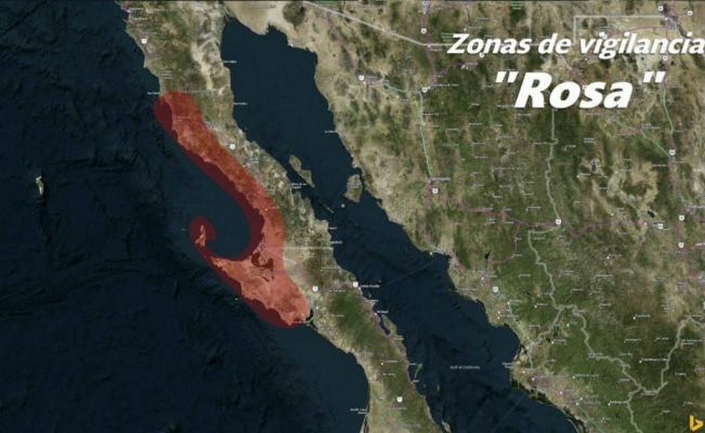  Huracán "Rosa" deja lluvias moderadas a su paso por Sinaloa