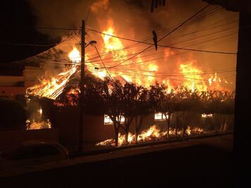 Corto circuito culpable de incendio en Cabaña de Pecos