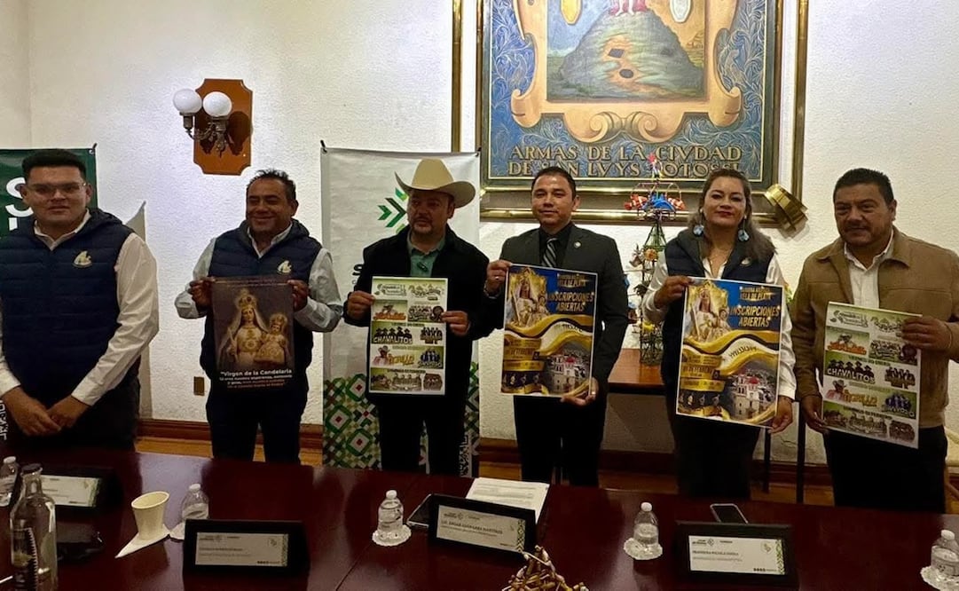 Presentan programa de la Feria Regional de Ahualulco 2026 en SLP. Foto: Especial