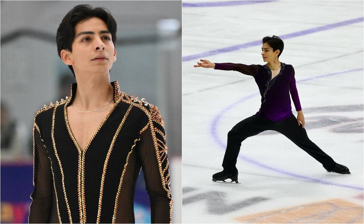 Donovan Carrillo sorprende a SLP; el campeón mundial de patinaje estrenó la pista de hielo de Plaza Fundadores
