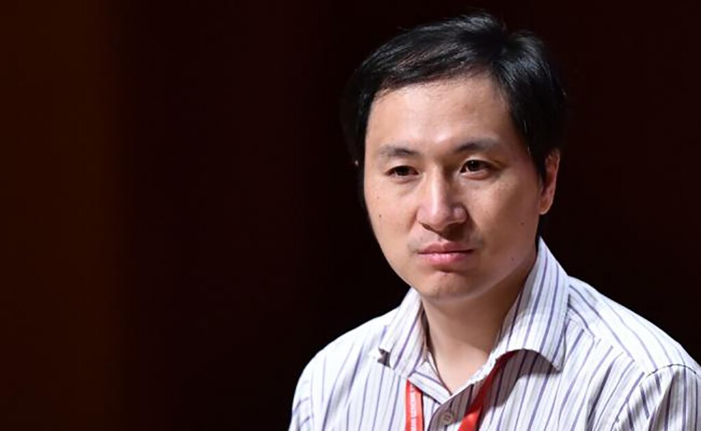 He Jianku en el simposio sobre la Edición del Genoma Humano en la Universidad de Hong Kong. Foto: AFP