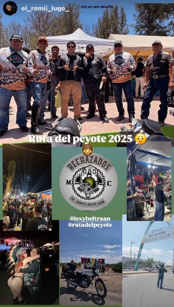 Historia de Lexy Beltrán sobre la Ruta del Peyote. Foto: @lexybeltraan
, Instagram