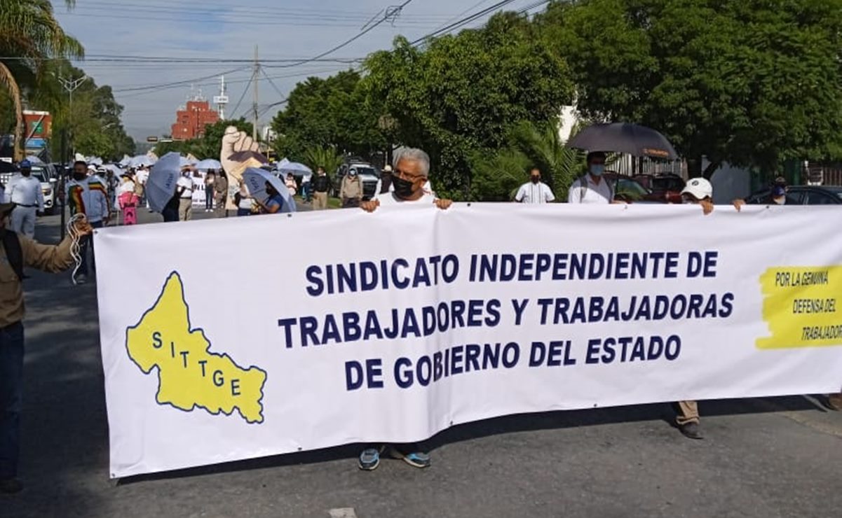 Con marcha, SITTGE exige solución a demandas antes de cambio de administración