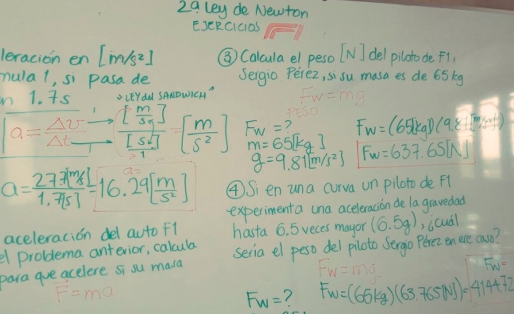 Maestra da clases de física con ejemplos de F1 y se vuelve viral