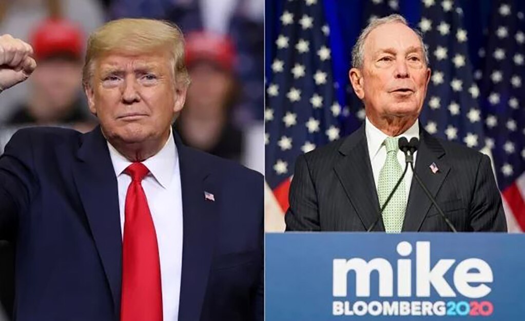 Acusa Trump a Bloomberg de “amañar” las primarias en contra de Sanders