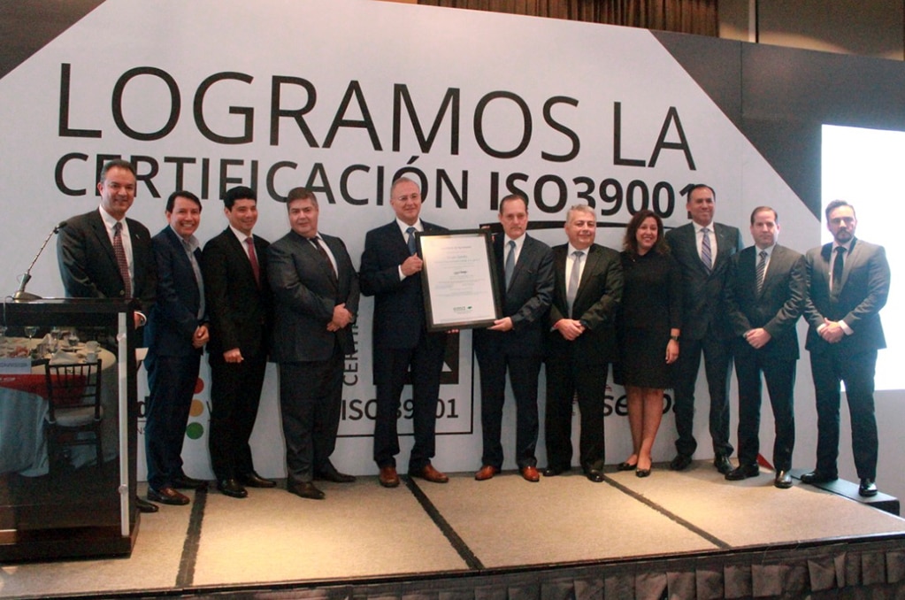 Grupo Senda recibe certificación ISO 39001 de seguridad vial