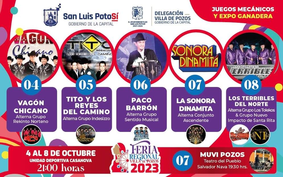 Artistas en la Feria de Villa de Pozos