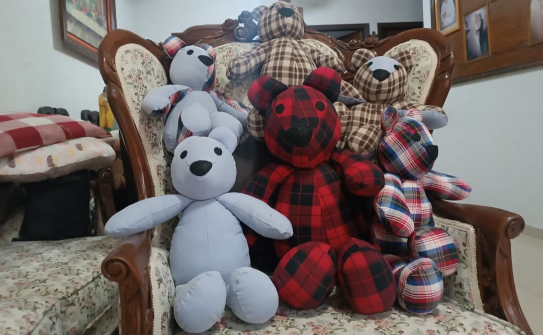 a creación de los peluches memoriales tomó relevancia en todo el mundo, con la crisis sanitaria por el virus SARS- CoV-2. Foto: Xochiquetzal Rangel