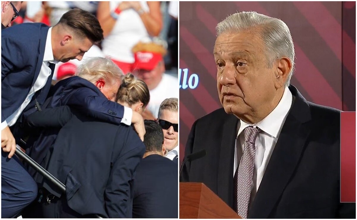 AMLO se pronuncia sobre el tráfico de armas de EU, tras atentado contra Donald Trump.