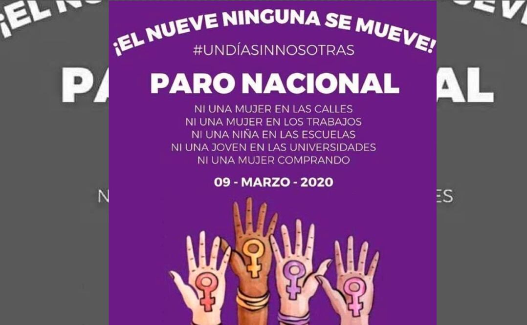 Instituciones públicas y colectivos feministas participarían en Paro Nacional en favor de las mujeres
