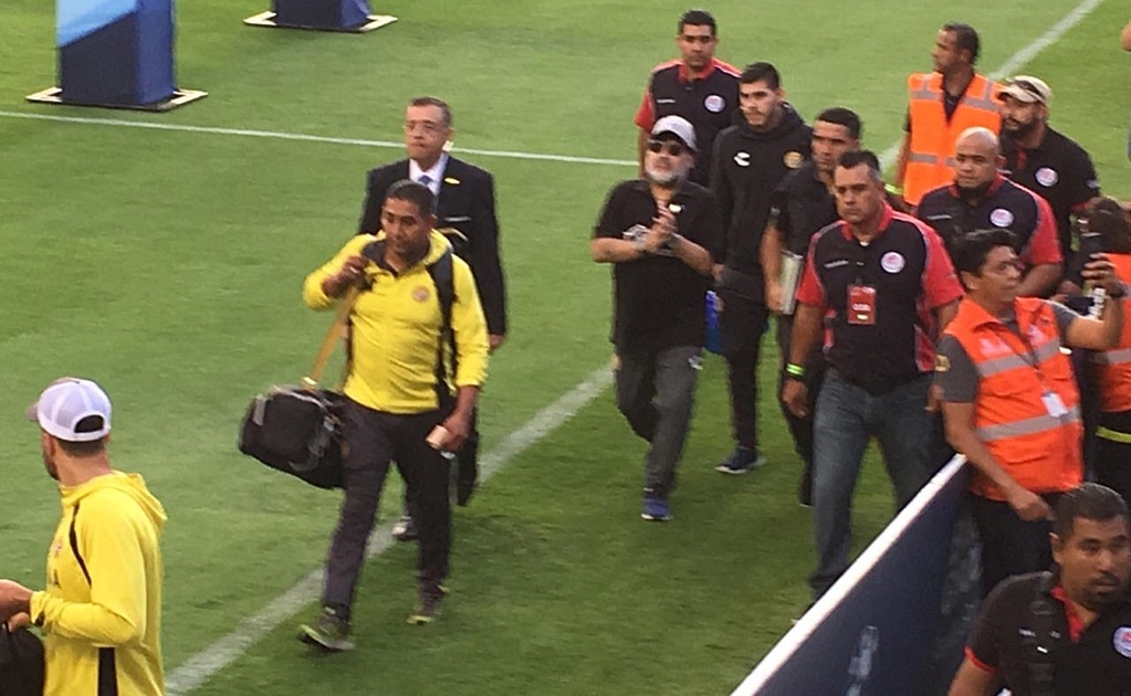 El día que Diego Maradona explotó contra fanáticos del Atlético de San Luis