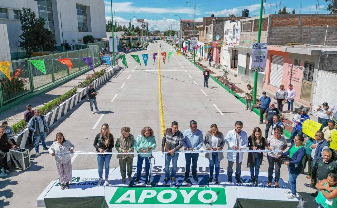 Entrega Gallardo rehabilitación de la avenida Valentín Amador; facilitará acceso al Hospital General de Soledad. Foto: Especial