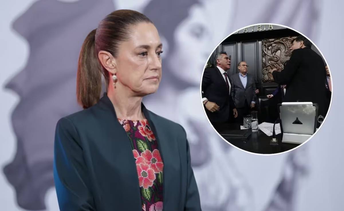 Sheinbaum sobre trifulca entre Noroña y "Alito" Moreno en pleno del Senado: "muestra lo que es el PRIAN"