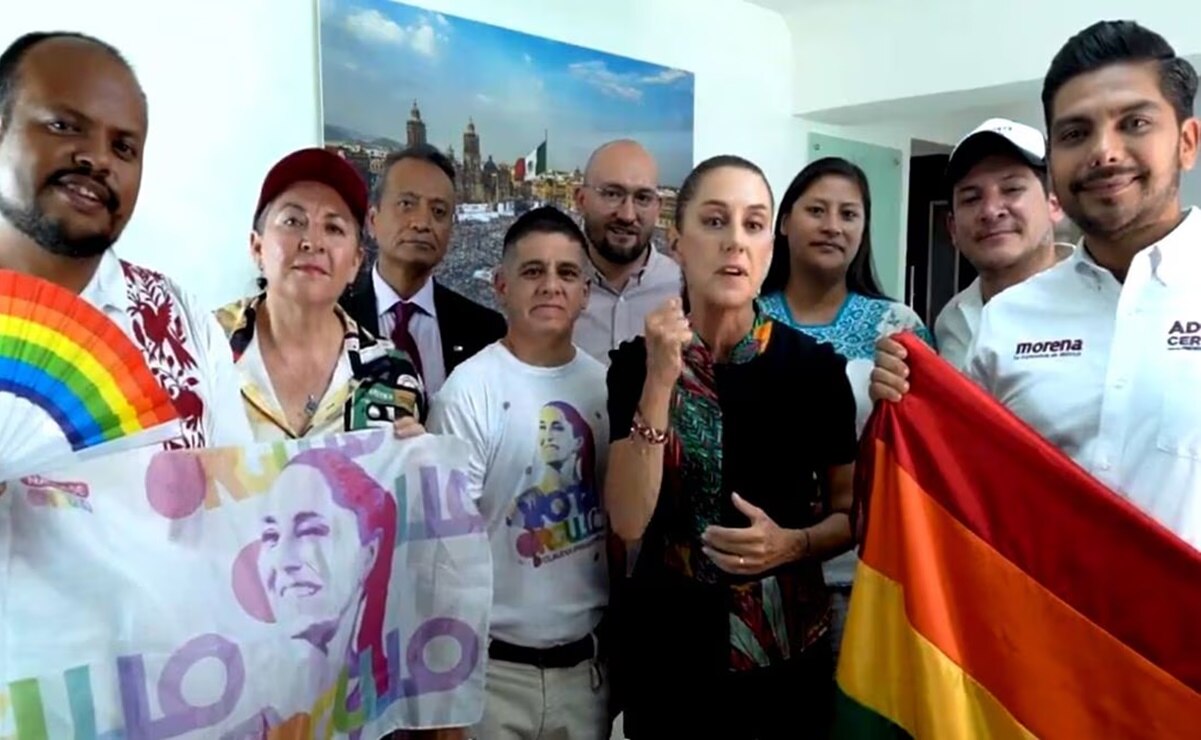 Claudia Sheinbaum habla de políticas públicas en pro de la comunidad LGBT. Foto: Especial