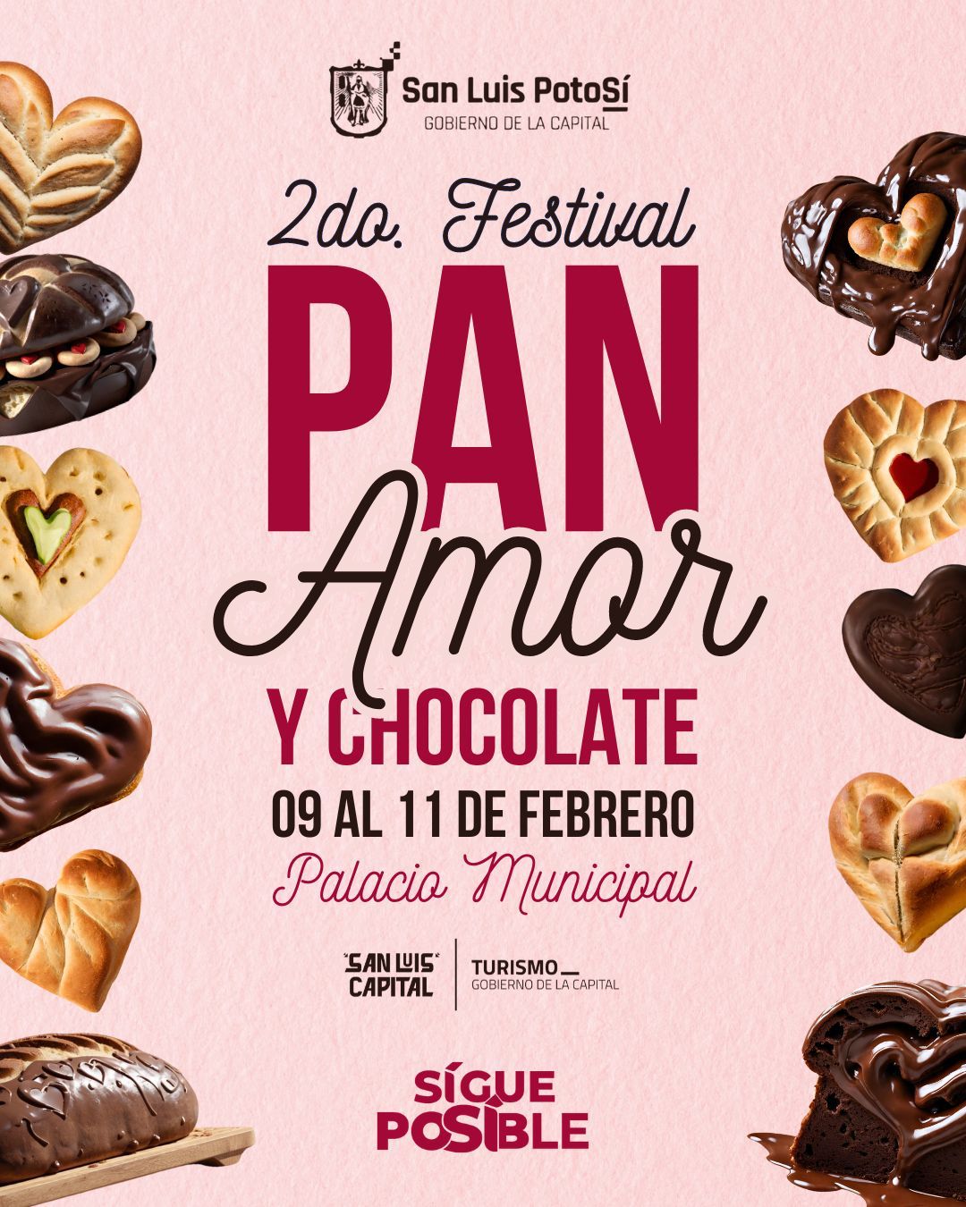 Anuncian Festival Pan, Amor y Chocolate en el centro de SLP