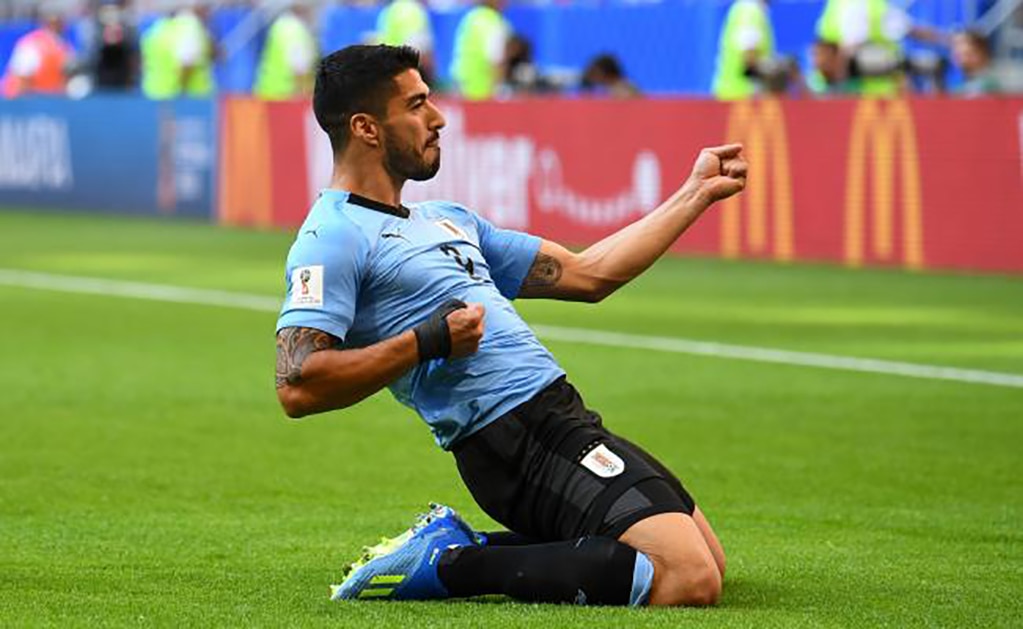 El gol de Luis Suárez frente a Rusia