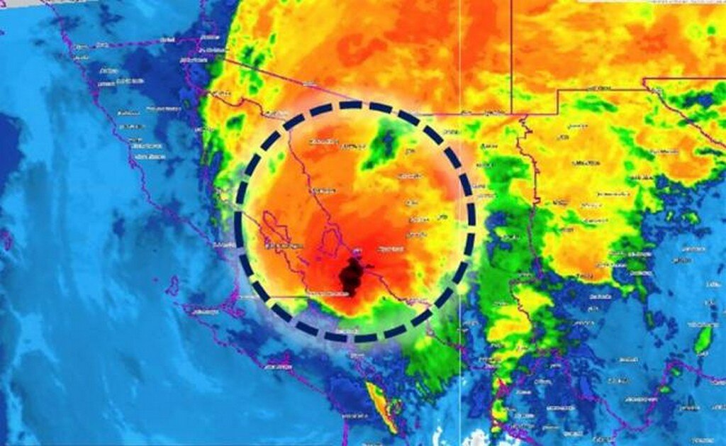 Así se ve la tormenta tropical "Sergio"