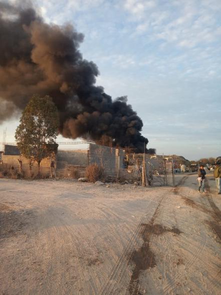Incendio en basurero “El Origen”