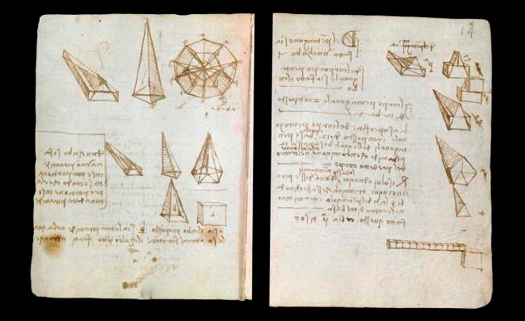 Digitalizan dos cuadernos de Leonardo da Vinci