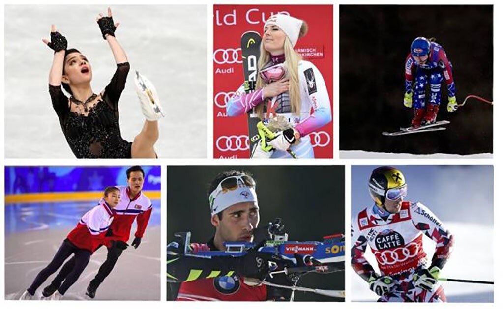 Las figuras a seguir en los Olímpicos de Invierno de Pyeongchang