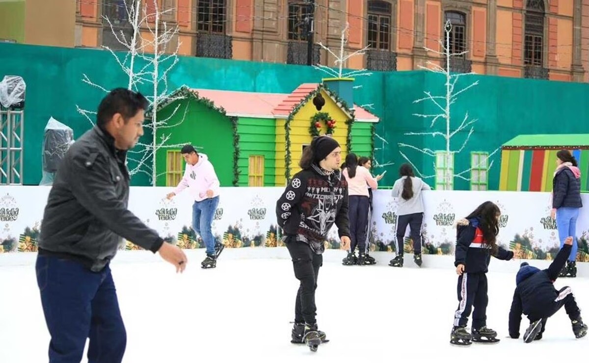 Este 7 de enero es el último día para disfrutar las pistas de hielo en SLP y Soledad