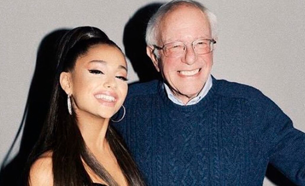Elecciones de EU 2020. Ariana Grande apoya a Bernie Sanders