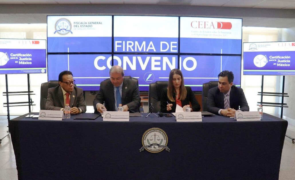 Fiscalía firma convenio para capacitar a ministerios públicos 