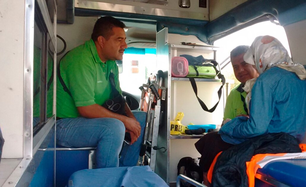 PC municipal brindó atención a abuelita peregrina en su paso por SLP