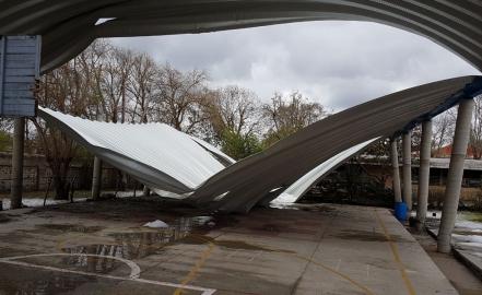 Siete centros educativos fueron dañados durante la tromba en Venado