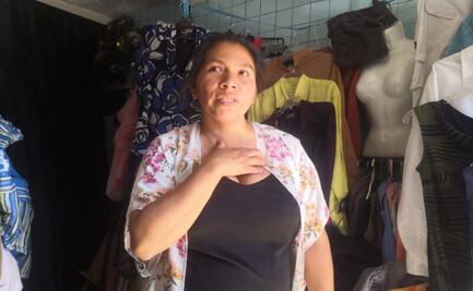 “Es un trabajo honrado y limpio”; mujer potosina sobrevive vendiendo ropa en tiempos de pandemia