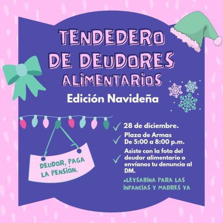 Con tendedero de deudores alimentarios, exigirán aprobación de Ley Sabina en SLP