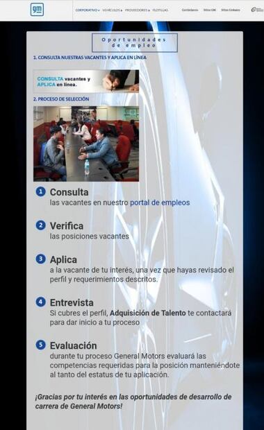 General Motors anuncia mil 300 vacantes en San Luis Potosí