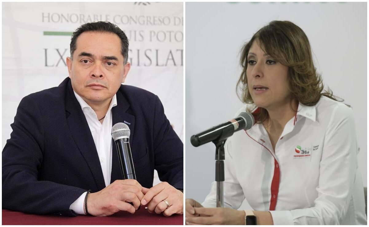 Eugenio Govea (MC) señaló que Rangel Martínez debería atender al llamado de diferentes organizaciones y partidos políticos, como Acción Nacional, para separarse del cargo. Foto: Congreso de San Luis Potosí y especial