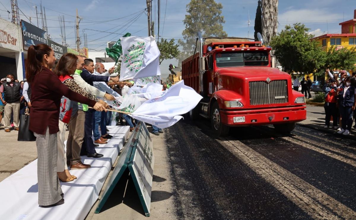 Ricardo Gallardo y Enrique Galindo dan banderazo a rehabilitación de avenida Rutilo Torres en SLP 