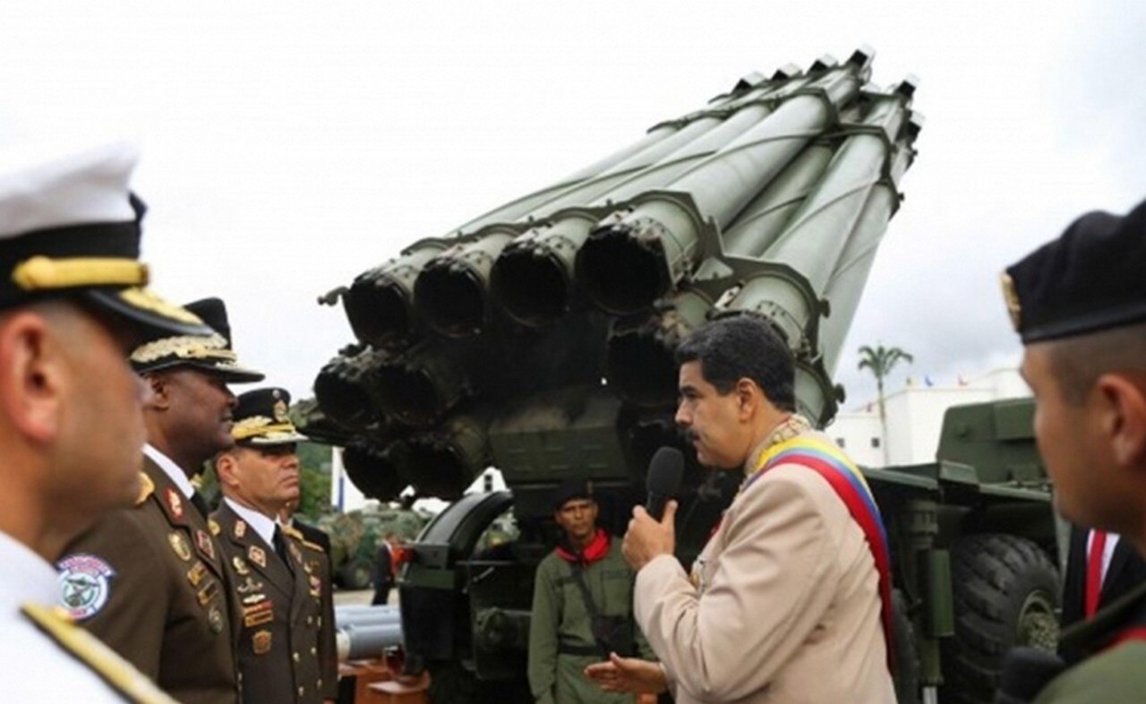 El despliegue de la batería antimisiles S-300 en Caracas se da en medio de una fuerte tensión política con Estados Unidos (Foto: AP)